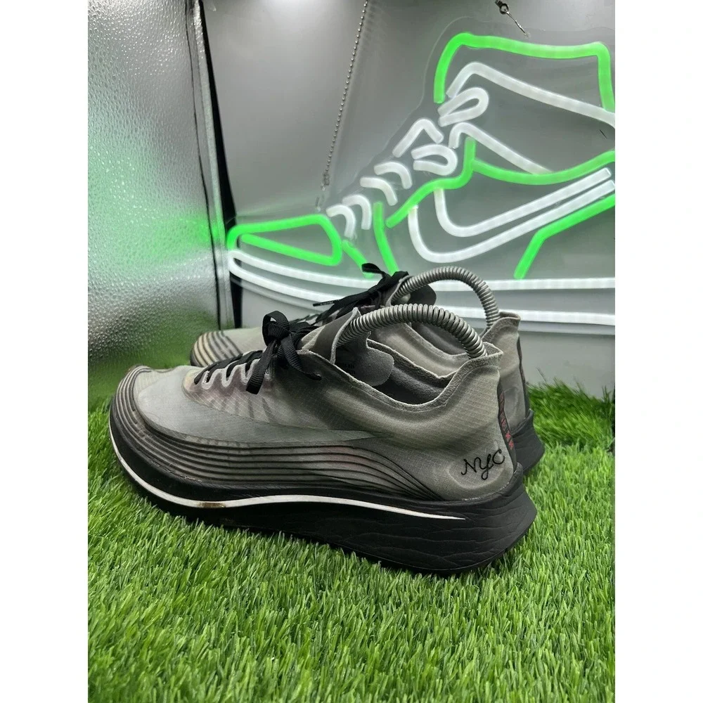 Nike Lab Zoom Fly NYC‎ New York Marathon Black White Men Size 8 AH5088-001 - Picture 3 of 9